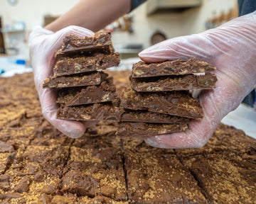 Milk chocolate apple crisp bark