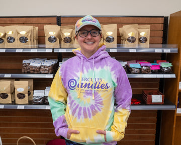 tie dyed hoodie with purple ink