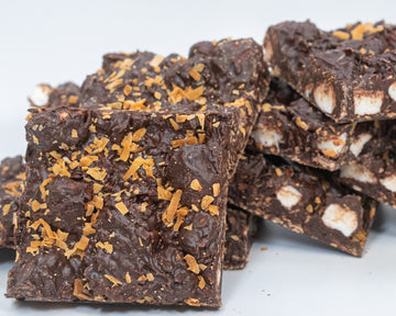 Vegan toasted coconut marshmallow bark 