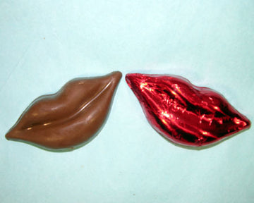 small milk chocolate lips