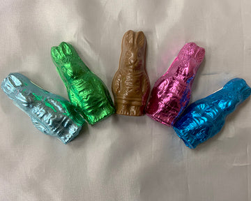 milk chocolate foiled bunny